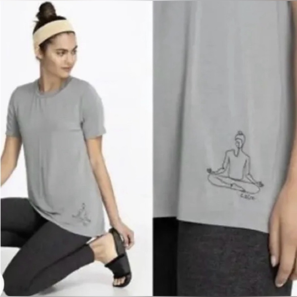 Johnny Was Calme Embroidered Yoga Tee